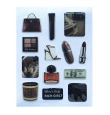 Набір наклейок 3D STICKERS Fashin style 19 mag-2000001626290142148