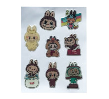 Набір наклейок 3D STICKERS Labubu 10 mag-2000001627006142447