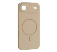 Чохол Silicone Case Full Camera Fine Ring MagSafe for iPhone 17 Air Antique white mag-2000001628300145209