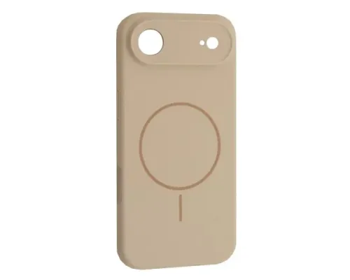 Чохол Silicone Case Full Camera Fine Ring MagSafe for iPhone 17 Air Antique white mag-2000001628300145209