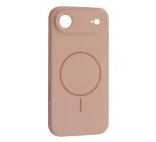 Чохол Silicone Case Full Camera Fine Ring MagSafe for iPhone 17 Air Pink mag-2000001628409145219