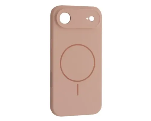 Чохол Silicone Case Full Camera Fine Ring MagSafe for iPhone 17 Air Pink mag-2000001628409145219
