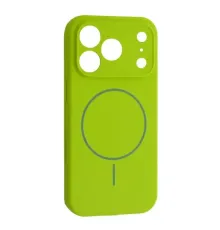 Чохол Silicone Case Full Camera Fine Ring MagSafe for iPhone 17 Pro Emerald green mag-2000001628607145229