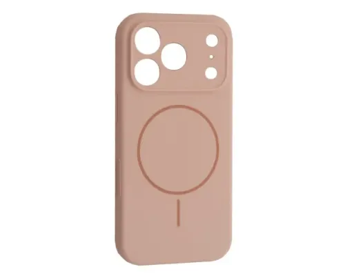 Чохол Silicone Case Full Camera Fine Ring MagSafe for iPhone 17 Pro Max Pink mag-2000001628805145249