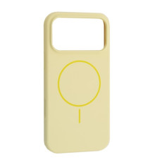 Чохол Silicone Case with MagSafe for iPhone 17 Pro Max Custard mag-2000001632994143285