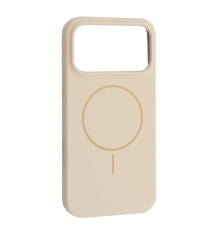 Чохол Silicone Case with MagSafe for iPhone 17 Pro Max Antique white mag-2000001633090143295