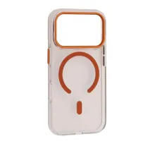 Чохол Silver Shield Magsafe for iPhone 17 Pro Transparent Orange mag-2000001637449144276
