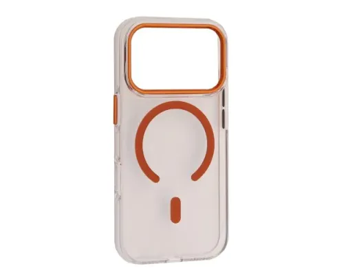 Чохол Silver Shield Magsafe for iPhone 17 Pro Transparent Orange mag-2000001637449144276