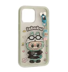 Чохол LABUBU (з брелком) for iPhone 15 Pro Max Mint mag-2000001638279143939