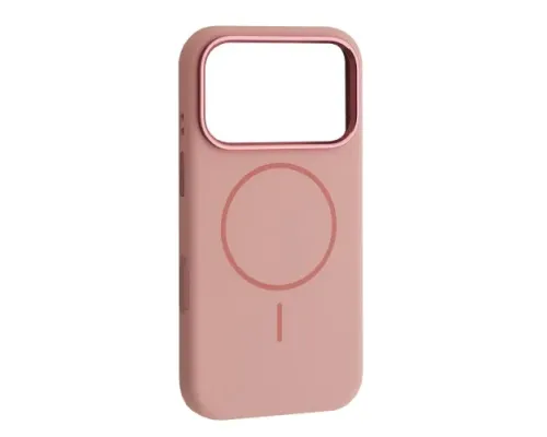 Чохол Liquid Silicone Case Metal Camera MagSafe для iPhone 17 Pro Max Pink mag-2000001638491144121