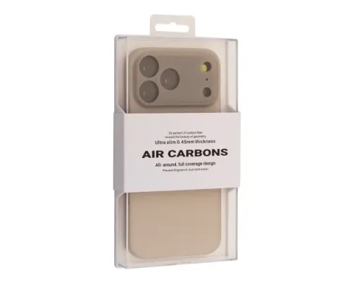 Чохол KZDOO Air Carbon for iPhone 17 Pro Titanium grey mag-2000001639528144300