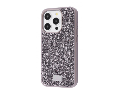 Чохол Bling World Rock Diamond (TPU) iPhone 15 Pro gray titanium