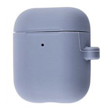 Чохол Silicone Case Slim with Carbine for AirPods 2 lavender gray