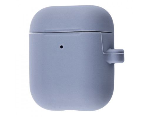 Чохол Silicone Case Slim with Carbine for AirPods 2 lavender gray