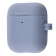 Чохол Silicone Case Slim with Carbine for AirPods 2 lavender gray