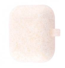 Чохол Silicone Case Slim with Carbine for AirPods 2 white/gold