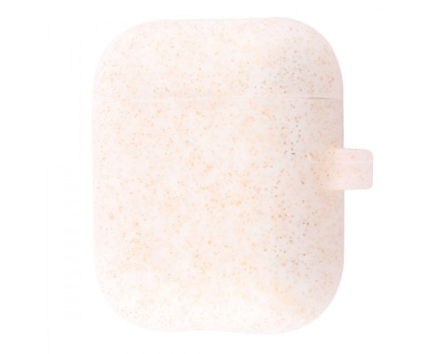 Чохол Silicone Case Slim with Carbine for AirPods 2 white/gold