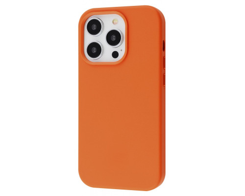 Чохол WAVE Premium Leather Edition Case with Magnetic Ring iPhone 14 Pro orange