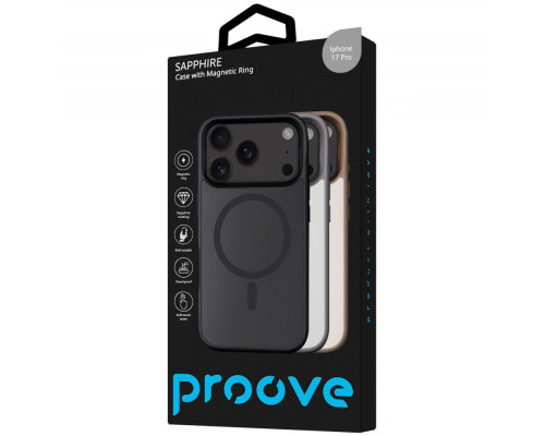 Чохол Proove Sapphire Case with Magnetic Ring iPhone 17 Pro desert titanium 2003000256321 6901144613801
