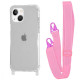Чохол WAVE Clear Case with Strap iPhone 13 pink 2001001941871