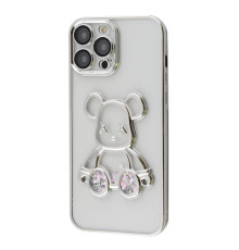 Чохол Shining Bear Case iPhone 14 Pro silver