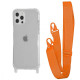 Чохол WAVE Clear Case with Strap iPhone 12/12 Pro orange