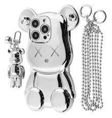 Чохол Teddy Bear Case with Strap iPhone 12 Pro Max silver 2001001958268