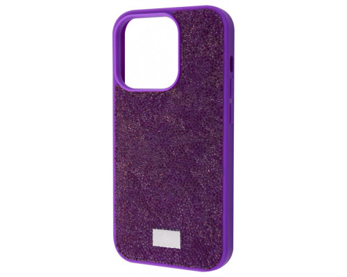 Чохол Bling World Rock Diamond (TPU) iPhone 14 Pro Max purple