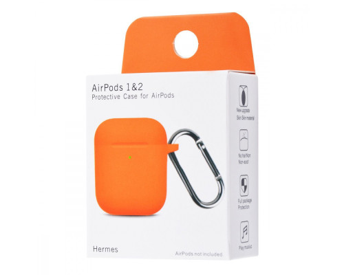 Чохол Silicone Case New for AirPods 1/2 orange 2001000144907