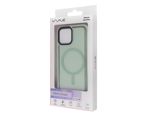 Чохол WAVE Matte Insane Case with Magnetic Ring iPhone 12/12 Pro mint