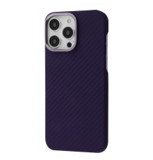 Чохол WAVE Premium Carbon Slim with Magnetic Ring iPhone 14 Pro deep purple 2001001799939