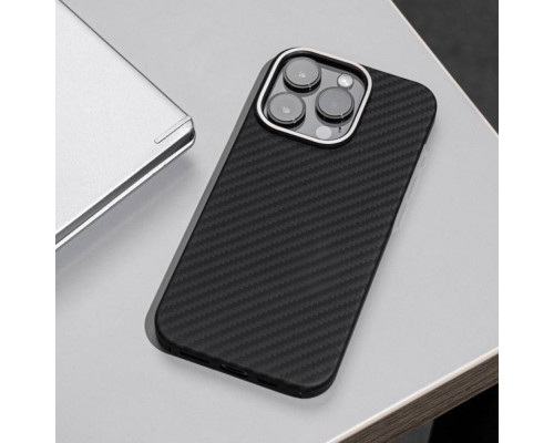 Чохол WAVE Premium Carbon Slim with Magnetic Ring iPhone 14 Pro deep purple 2001001799939