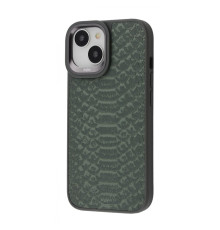 Чохол Kajsa Snake Pattern iPhone 15 olive 2001001564469