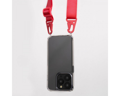 Чохол WAVE Clear Case with Strap iPhone 14 Pro light purple