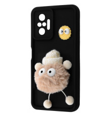 Чохол Pretty Things Case Xiaomi Redmi Note 10 Pro black/fluffy white