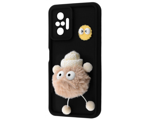 Чохол Pretty Things Case Xiaomi Redmi Note 10 Pro black/fluffy white