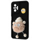 Чохол Pretty Things Case Xiaomi Redmi Note 10 Pro black/fluffy white