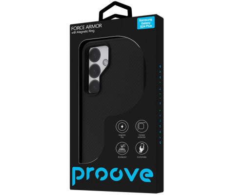 Чохол Proove Force Armor Case with Magnetic Ring Samsung Galaxy S25 Ultra black 2003000229752 6901144589038