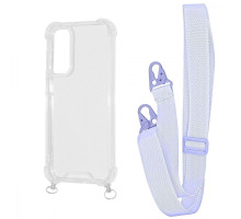 Чохол WAVE Clear Case with Strap Samsung Galaxy A25 light purple 2001001905323