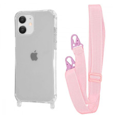 Чохол WAVE Clear Case with Strap iPhone 11 pink sand 2001001941581