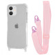 Чохол WAVE Clear Case with Strap iPhone 11 pink sand 2001001941581