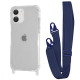 Чохол WAVE Clear Case with Strap iPhone 11 midnight blue