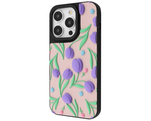 Чохол WAVE Doodle Case iPhone 13 Pro flowers 2003000243055