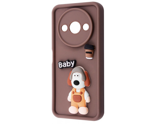 Чохол Pretty Things Case Xiaomi Redmi A3 brown/baby