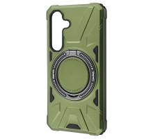 Чохол WAVE Iron Grip with Magnetic Ring Samsung Galaxy S24 dark green