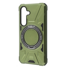 Чохол WAVE Iron Grip with Magnetic Ring Samsung Galaxy S24 dark green