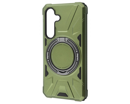 Чохол WAVE Iron Grip with Magnetic Ring Samsung Galaxy S24 dark green