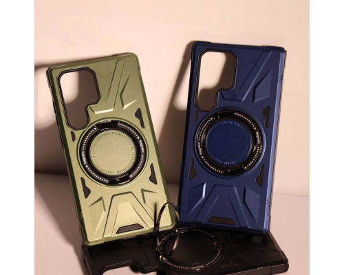 Чохол WAVE Iron Grip with Magnetic Ring Samsung Galaxy S24 dark green