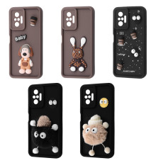 Чохол Pretty Things Case Xiaomi Redmi Note 10 Pro brown/fluffy white