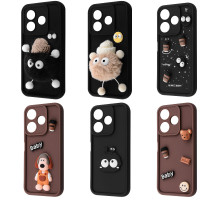 Чохол Pretty Things Case Xiaomi Redmi 13 4G/Poco M6 4G/Note 13R brown/fluffy white 2003000225389